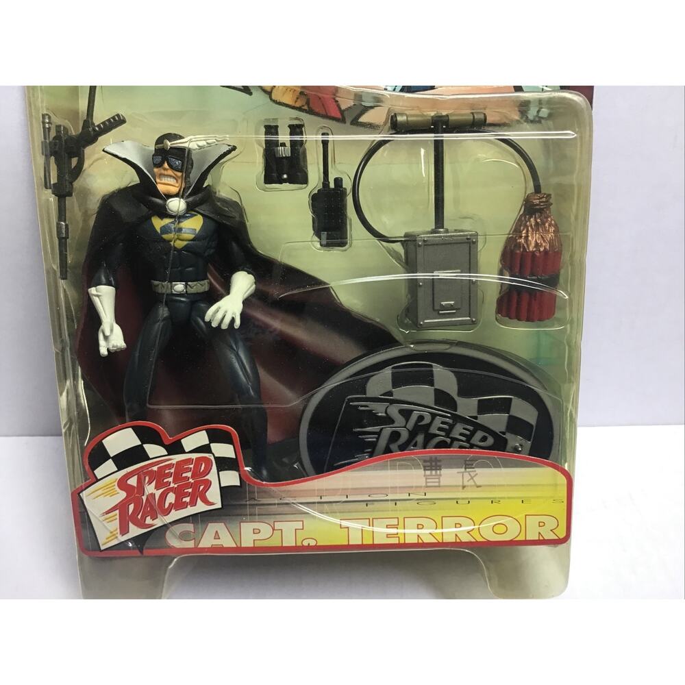Speed Racer Captain Terror 5 Inch Figure 1999 ReSaurus New on Card - Picture 2 of 4